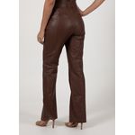 Calça de Couro Feminina Chocolate Samanta
