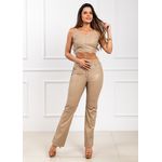 Calça de Couro Feminina Sorvete Samanta
