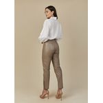 Calça de Pelica Feminina Taupe Carolina 