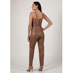 Calça de Pelica Feminina Camel Carolina