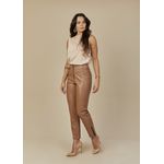 Calça de Pelica Feminina Camel Carolina