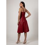 Cropped de Couro Feminino Vermelho Carmim Dayane 