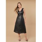 Vestido de Pelica Feminino Preto Victória
