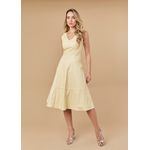 Vestido de Couro Feminino Manteiga Valentina 