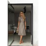 Vestido de Couro Feminino Fendi Evelyn 