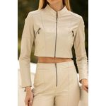 Jaqueta Couro Feminina Off-White Isa