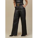 Calça de Couro Feminina Preta Rebecca