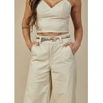 Calça de Couro Feminina Off-White Rebecca 