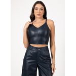 Calça de Couro Feminina Vintage Marinho Rebecca 