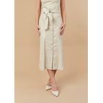 Saia De Couro Off-white Nubia
