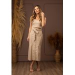 Saia De Couro Pelica Chanel Cintia 