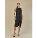 Vestido de Couro Feminino Preto Eloise