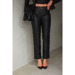 Calça de Couro Feminina Preta Brenda 