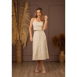 Saia De Couro Off-White Brenda 