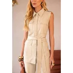 Colete De Couro Feminino Off-White Yasmin 