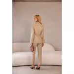 Camisa de Couro Pelica Feminina Chanel Andrea 