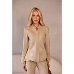 Camisa de Couro Pelica Feminina Chanel Andrea 