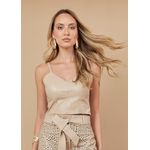 Cropped Couro Pelica Feminino Chanel Júlia 