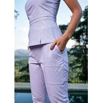 Calça de Couro Feminina Lavanda bruna+ Brinde