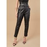 Calça de Couro Feminina Preta Bruna