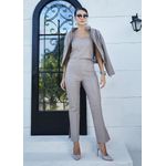 Calça de Couro Feminina Fendi Ester 