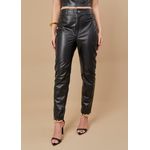 Calça de Pelica Feminina Preta Luiza 