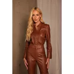 Calça de Pelica Feminina Caramelo Luiza 