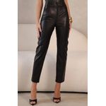 Calça de Pelica Feminina Preta Luiza 