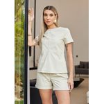 T-Shirt de Couro Feminino Off-White Victoria 