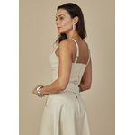 Cropped de Couro Feminino Off-White Diana 