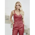 Cropped de Couro Feminino Rubi Diana