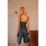 Cropped de Couro Feminino Verde Mar Diana 