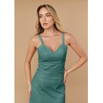 Cropped de Couro Feminino Verde Mar Diana 