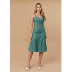 Cropped de Couro Feminino Verde Mar Diana 