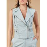 Colete De Couro Feminino Céu de Bebê Anne 