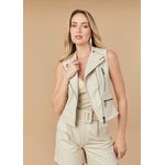 Colete De Couro Feminino Off-White Anne 