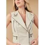 Colete De Couro Feminino Off-White Anne 