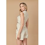 Colete De Couro Feminino Off-White Anne 
