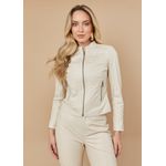 Jaqueta Couro Pelica Off-White Melissa 