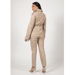 Parka em Couro Pelica Feminina Chanel Beatriz