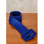 Cinto De Couro Azul Feminino