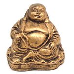 Buda Chinês Pequeno Dourado