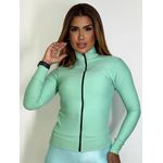 Casaco Zíper Tratorado Verde Menta