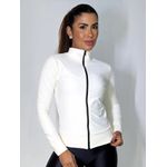 Casaco Zíper Tratorado Off White