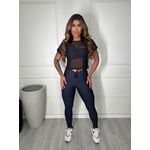 Camiseta Tule Preta