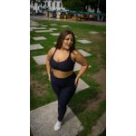 Conjunto Calça Top Alça Curvilíneas Preto