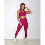 Conjunto Calça Top Alça Vinho Boheme