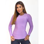 Blusa Poliamida Manga Longa Lilás