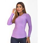 Blusa Poliamida Manga Longa Lilás