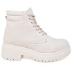 9309 Bota Coturno Cano Curto Napa Off White